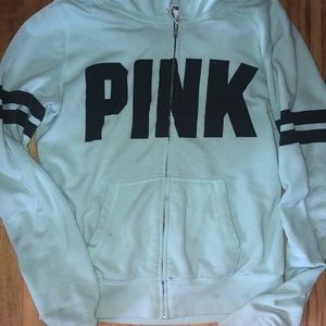 Blue pink Victoria secret zip up.